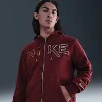 Nike Sportswear Club чоловічі Full-Zip Fleece Толстовка з капюшоном колір червоний