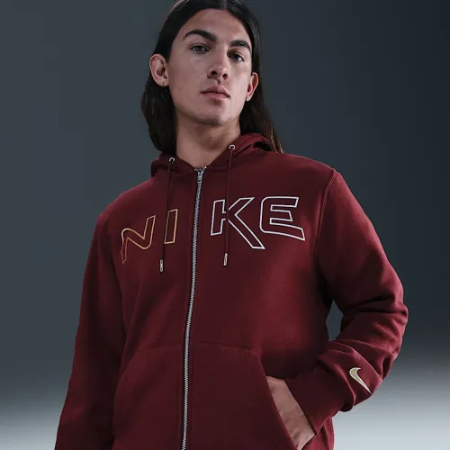 Nike Sportswear Club чоловічі Full-Zip Fleece Толстовка з капюшоном колір червоний
