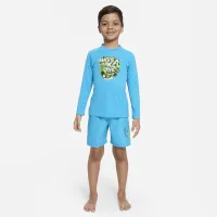 Nike Dri-FIT Little детские (для мальчиков) Long-Sleeve Swim Hydroguard синий