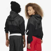 Nike Outdoor Play Big дитячі оверсайз 1/2-Zip Толстовка з капюшоном колір чорний