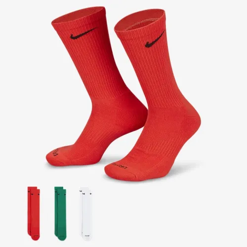 Nike Everyday Plus Cushioned тренировочные Crew носки (3 пары) многоцветный