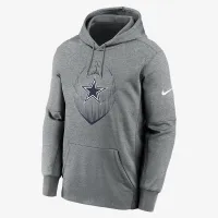 Dallas Cowboys Icon Men’s Nike Therma NFL Pullover Толстовка с капюшоном цвет серый