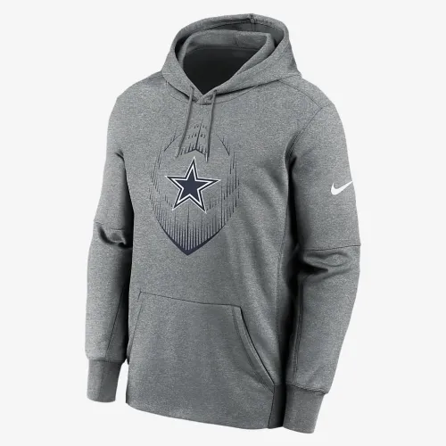 Dallas Cowboys Icon Men’s Nike Therma NFL Pullover Толстовка з капюшоном колір сірий