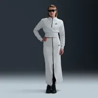 Nike Sportswear Tech Fleece женская Cropped 1/2-Zip Top цвет серый