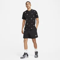 Nike Club мужские Allover Print футболка цвет черный