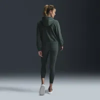 Nike Dri-FIT One жіноча Full-Zip French Terry Толстовка з капюшоном колір зелений