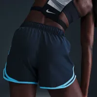 Nike Tempo женская Dri-FIT Mid-Rise Brief-Lined Running шорты синий