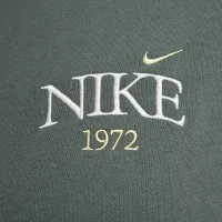 Nike Sportswear Phoenix Fleece женская оверсайз Cropped Crew-Neck свитшот цвет зеленый