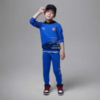 Nike Jordan MJ Moto Little дитячі 2-Piece Fleece Pullover Толстовка з капюшоном комплект блакитний