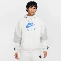Nike Air мужские Fleece Pullover Толстовка с капюшоном цвет серый