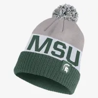 Michigan State Nike College Beanie цвет зеленый