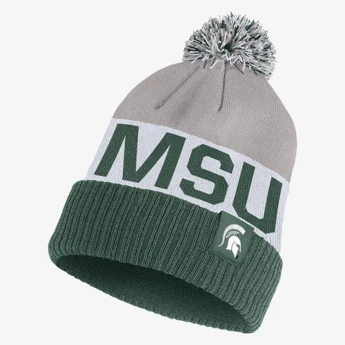 Michigan State Nike College Beanie колір зелений