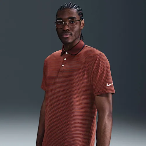 Nike Tour чоловічі Dri-FIT Striped для гольфу Polo колір червоний