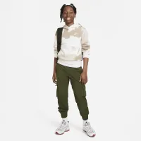 Nike Sportswear Club Fleece Big дитячі Pullover Толстовка з капюшоном колір коричневий