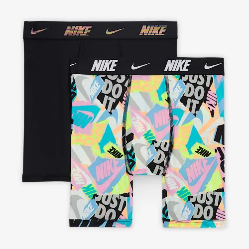 Nike Dri-FIT Big дитячі Printed Long труси (2 пари) колір чорний