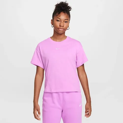 Nike Sportswear Essential Big детские (Girls') футболка цвет фиолетовый