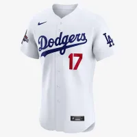 Shohei Ohtani Los Angeles Dodgers 2024 World Series Champions чоловічі Nike Dri-FIT ADV MLB Elite Jersey колір білий