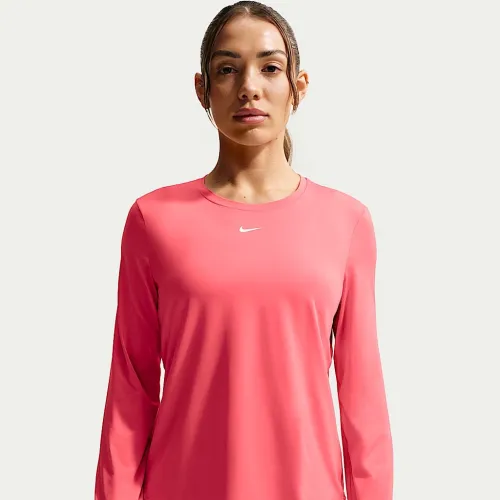 Nike One Classic женская Dri-FIT Long-Sleeve Top Pink