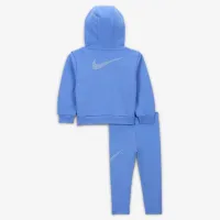 Nike Shine Baby (12-24M) Full-Zip Толстовка с капюшоном and лосины набор синий