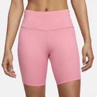 Nike женская Tight Mid-Rise Ribbed-Panel Running шорты с карманамиPink