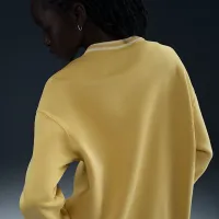 Nike Sportswear Phoenix Fleece женская оверсайз Graphic Crew-Neck свитшот Yellow