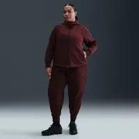 Nike Sportswear Tech Fleece Windrunner женская Full-Zip Толстовка с капюшоном (большие размеры) цвет красный