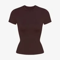 NikeSKIMS Matte женская Padded Baby футболка цвет коричневый