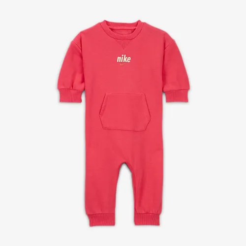 Nike Everyone From Day One Baby (0-9M) Crew Coverall Pink