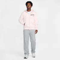 Nike Club мужские Full-Zip Fleece Толстовка с капюшоном Pink