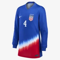 Naomi Girma USWNT 2024 Stadium Away Bid дитячі Nike Dri-FIT Soccer Jersey блакитний