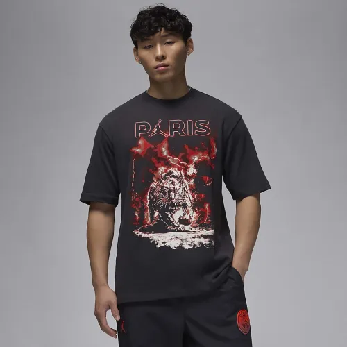 Nike Paris Saint-Germain чоловічі Graphic футболка колір чорний