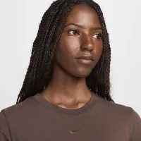 Nike Sportswear Chill Knit женская футболка цвет коричневый