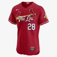 Nolan Arenado St. Louis Cardinals City Connect мужские Nike Dri-FIT ADV MLB Elite Jersey цвет красный