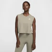 Nike Sportswear Club жіноча Sleeveless Cropped Top колір зелений
