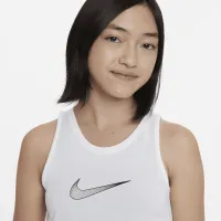 Nike One Big дитячі (Girls') Dri-FIT тренувальні Tank колір білий