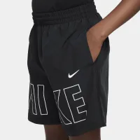 Nike Multi Big дитячі Woven тренувальні шорти колір чорний