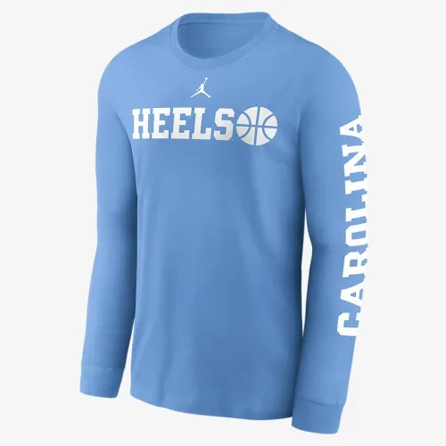 Nike North Carolina Tar Heels баскетбольні Icon чоловічі Jordan College Long-Sleeve футболка блакитний