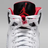 Nike Air Jordan 5 Retro Big детские Кроссовки цвет белый