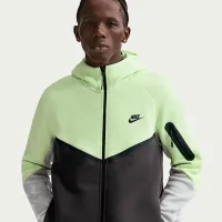 Nike Tech мужские Fleece Windrunner Full-Zip Куртка цвет зеленый