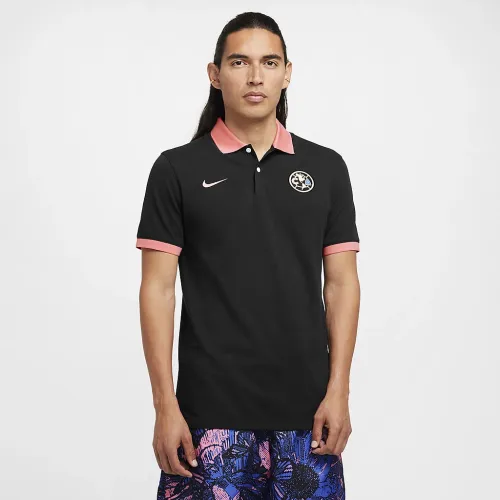 Club Америка The Nike Polo мужские Nike Dri-FIT Soccer Polo цвет черный