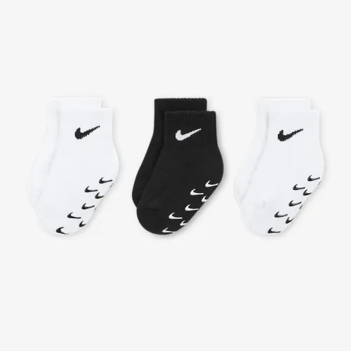 Nike Baby/Toddler Gripper Ankle носки (3 пары) цвет белый