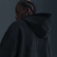 Caitlin Clark Nike баскетбольные Fleece Pullover Толстовка с капюшоном цвет черный