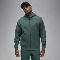 Nike Jordan Sport Hoop Fleece мужские Dri-FIT Full-Zip Толстовка с капюшоном цвет зеленый