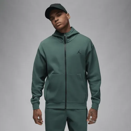 Nike Jordan Sport Hoop Fleece мужские Dri-FIT Full-Zip Толстовка с капюшоном цвет зеленый