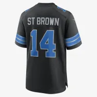 Amon-Ra St. колір коричневий Detroit Lions чоловічі Nike NFL Game Football Jersey колір чорний