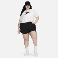 Nike Sportswear Essential женская Cropped Logo футболка (большие размеры) цвет белый