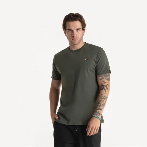 Футболка Alpha Industries 3D Small Logo 148511142 - зеленая