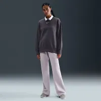 Nike Sportswear Phoenix Fleece жіноча оверсайз Crew-Neck світшот колір сірий