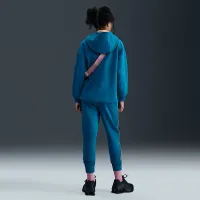 Nike Sportswear Club Fleece Big детские (Girls') оверсайз Толстовка с капюшоном синий
