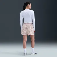 Nike Sportswear жіноча Woven Printed шорти колір сірий